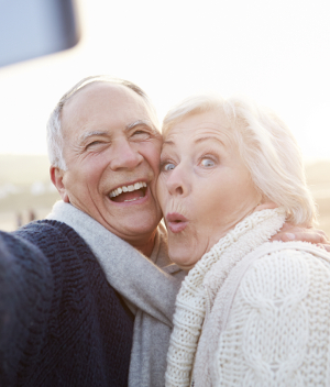 Older couple from San Marcos CA had a tooth implant procedure performed in Carlsbad.