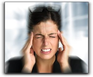 Carlsbad patient with a painful TMJ-induced headache.
