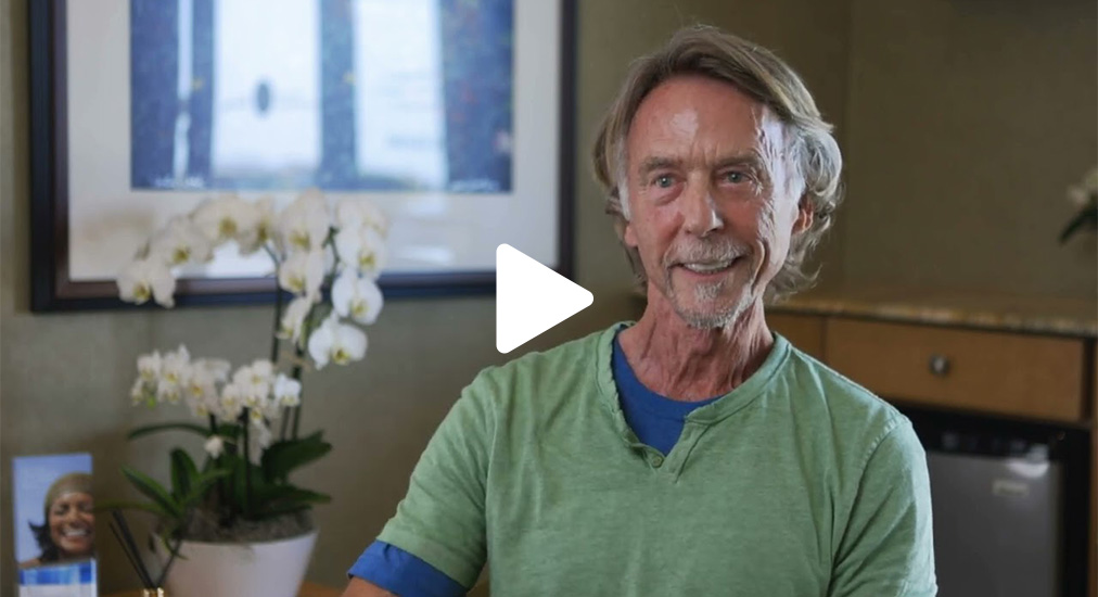 Steve's Testimonial - perfect smile from our Carlsbad Dentistry